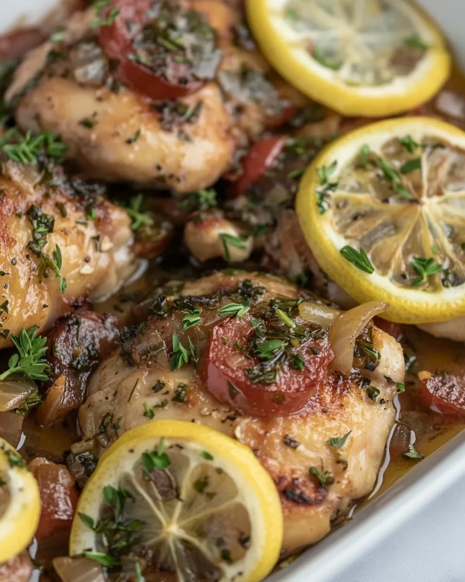 Classic Greek Chicken Thighs Recipe image