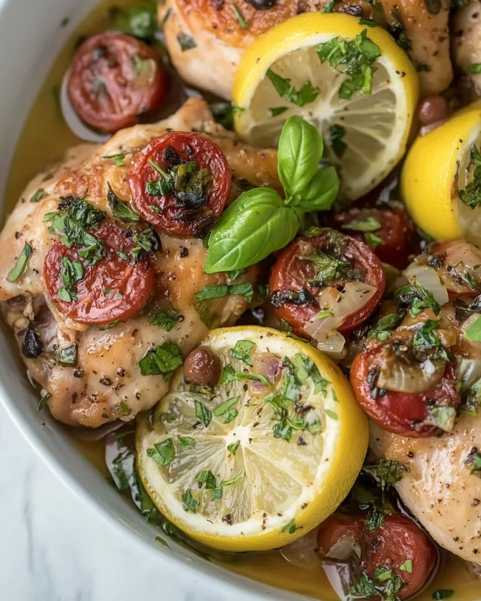 Delicious Greek Chicken Thighs Recipe dish photo