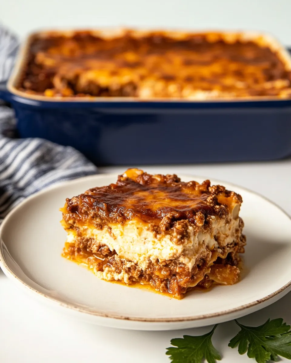 Homemade Greek Lasagna (Pastitsio) recipe image