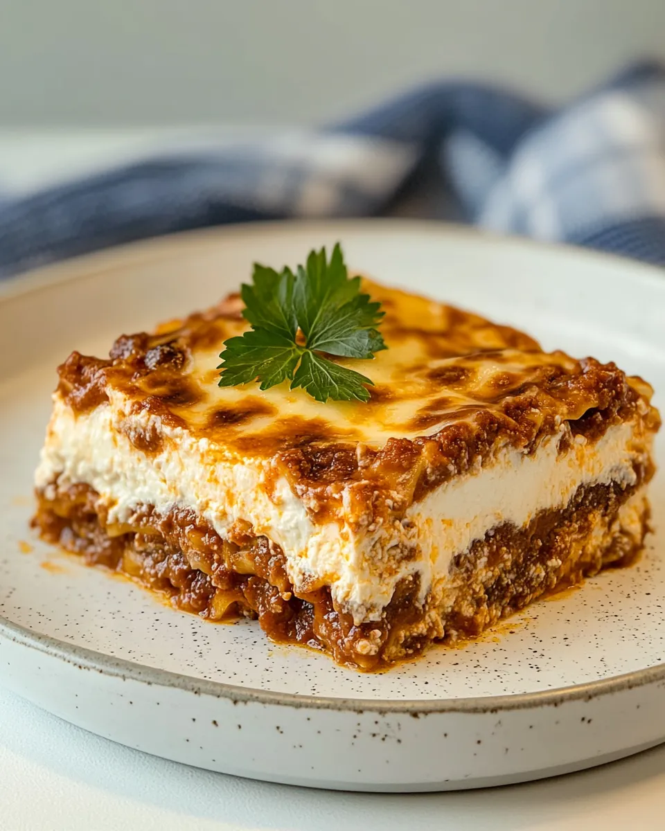 Classic Greek Lasagna (Pastitsio) dish photo