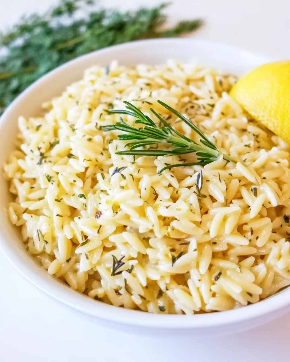 Easy Greek Orzo with Lemon and Herbs photo