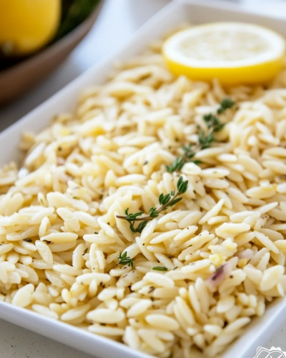 Delicious Greek Orzo with Lemon and Herbs image