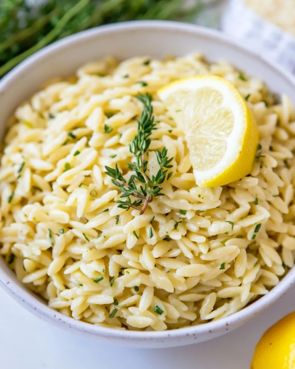 Classic Greek Orzo with Lemon and Herbs recipe photo