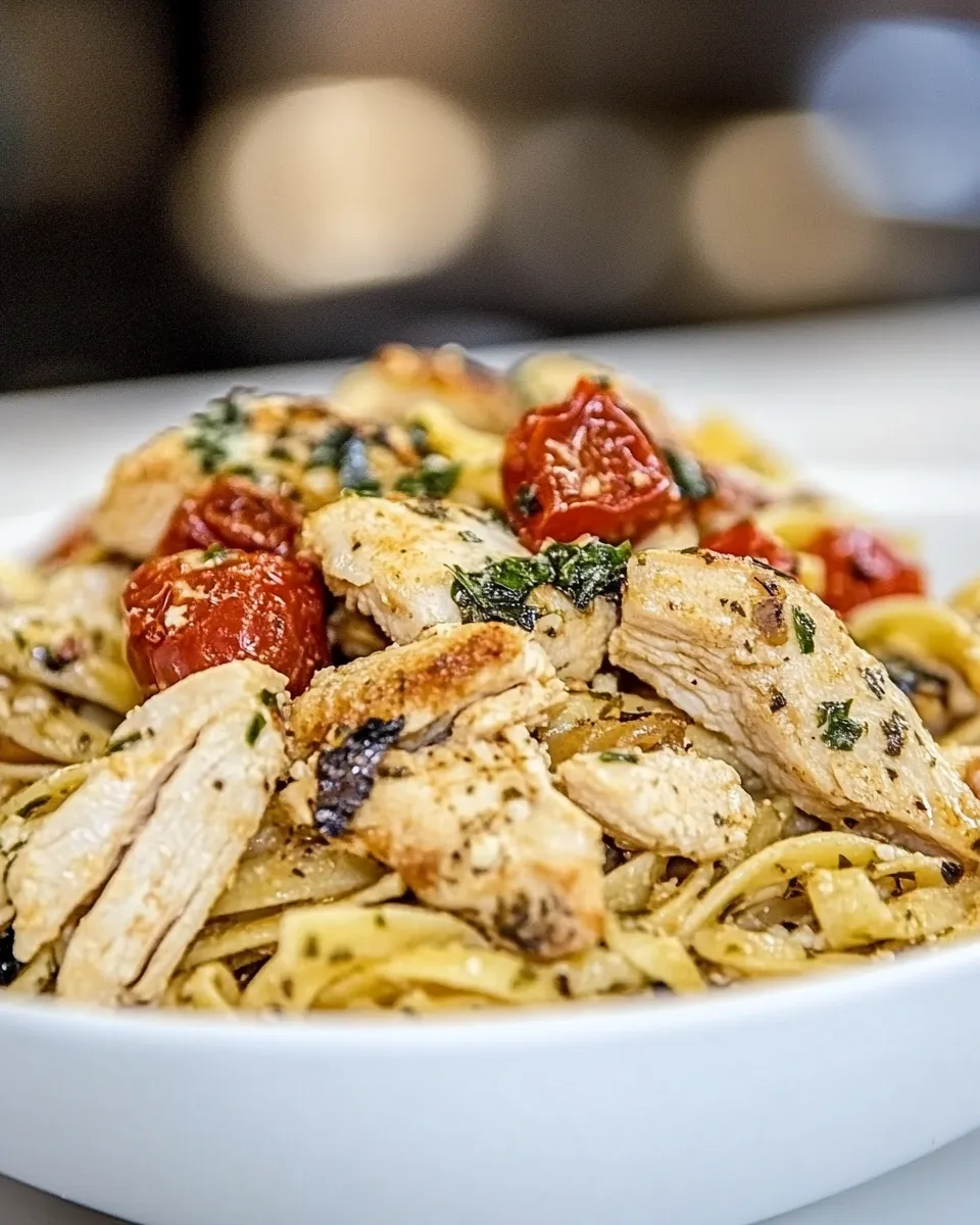 Homemade Greek Pasta with Chicken recipe photo
