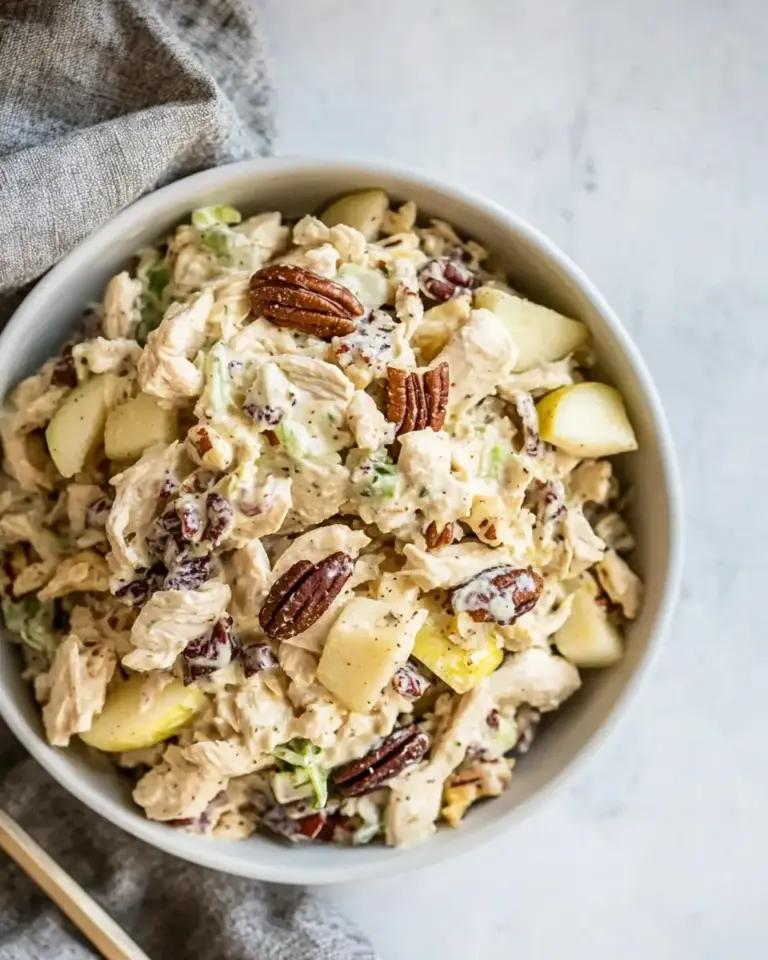 Homemade Greek Yogurt Chicken Salad with Toasted Pecans and Apples recipe photo