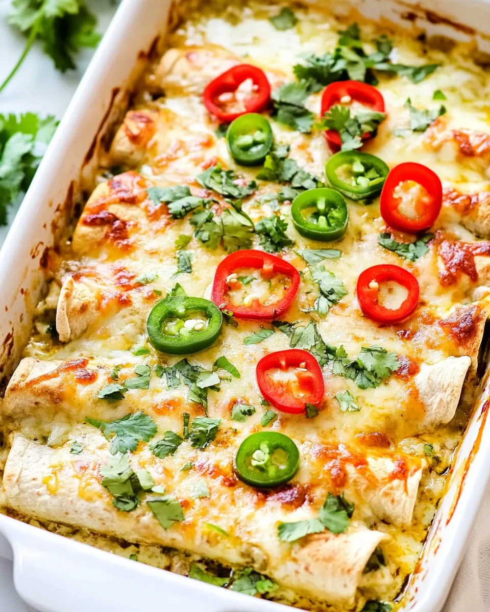 Easy Green Chile Enchiladas with Chicken photo