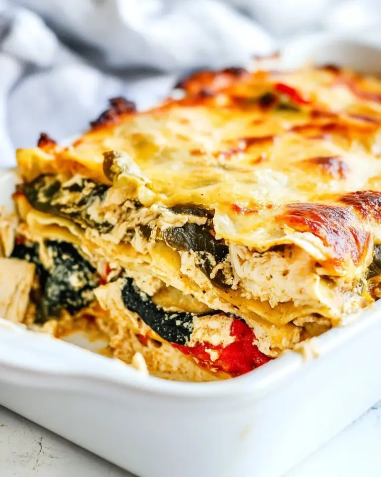 Homemade Green Enchilada Casserole with Chicken photo
