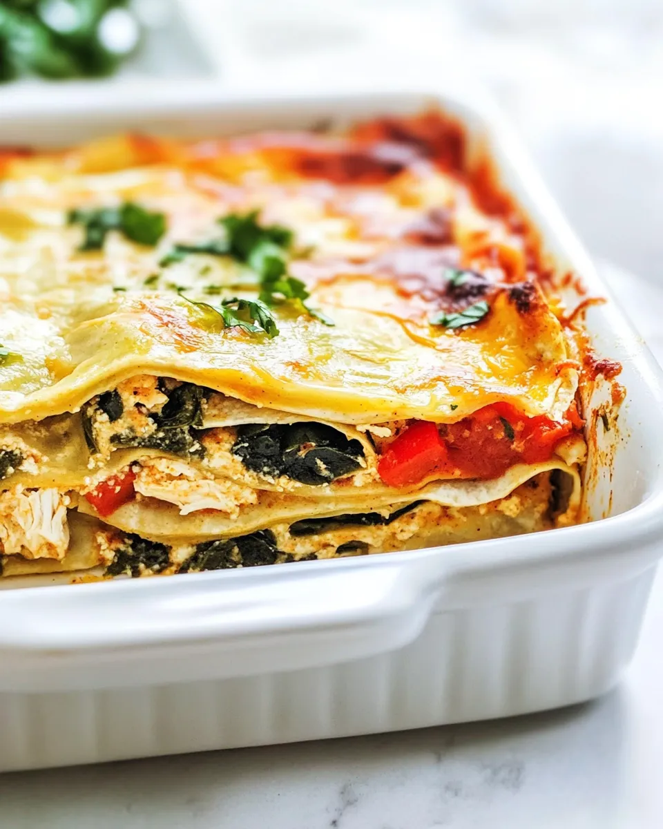 Best Green Enchilada Casserole with Chicken recipe photo