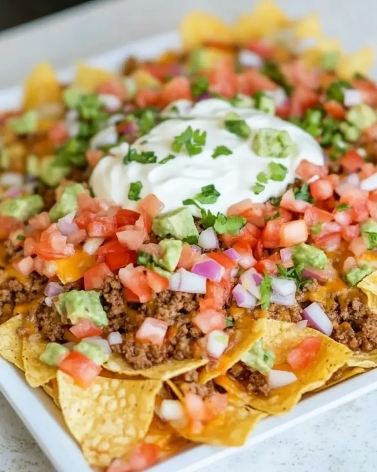 Homemade Ground Beef Nachos recipe photo