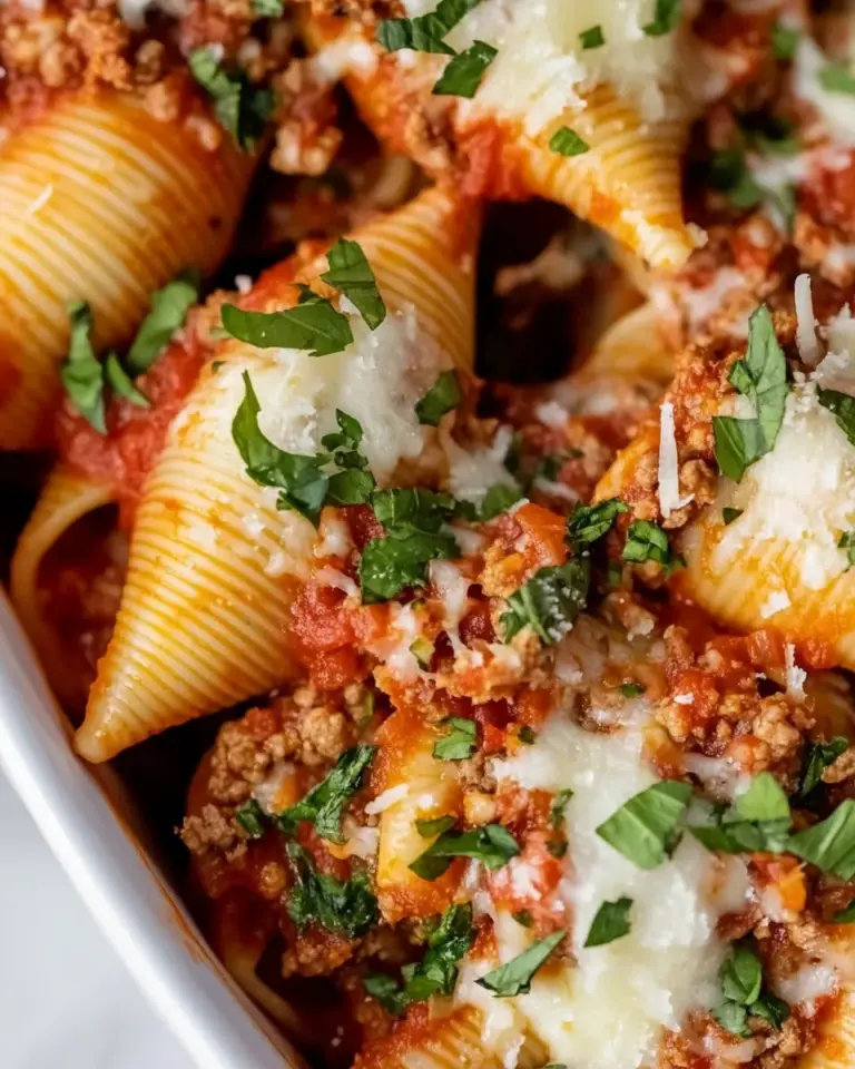 Homemade Ground Beef Stuffed Shells photo