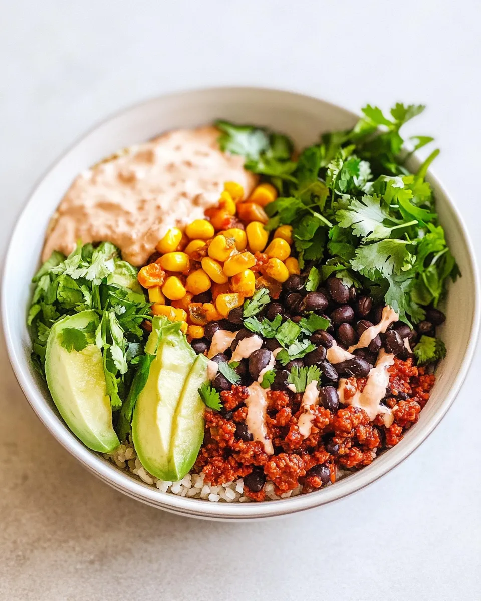Homemade Ground Beef Taco Bowl photo