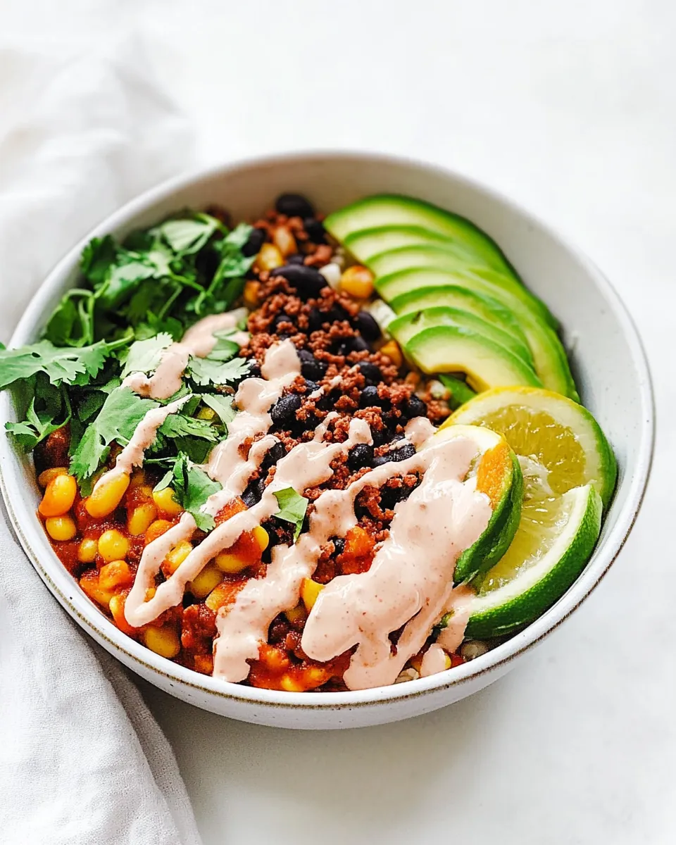 Classic Ground Beef Taco Bowl image