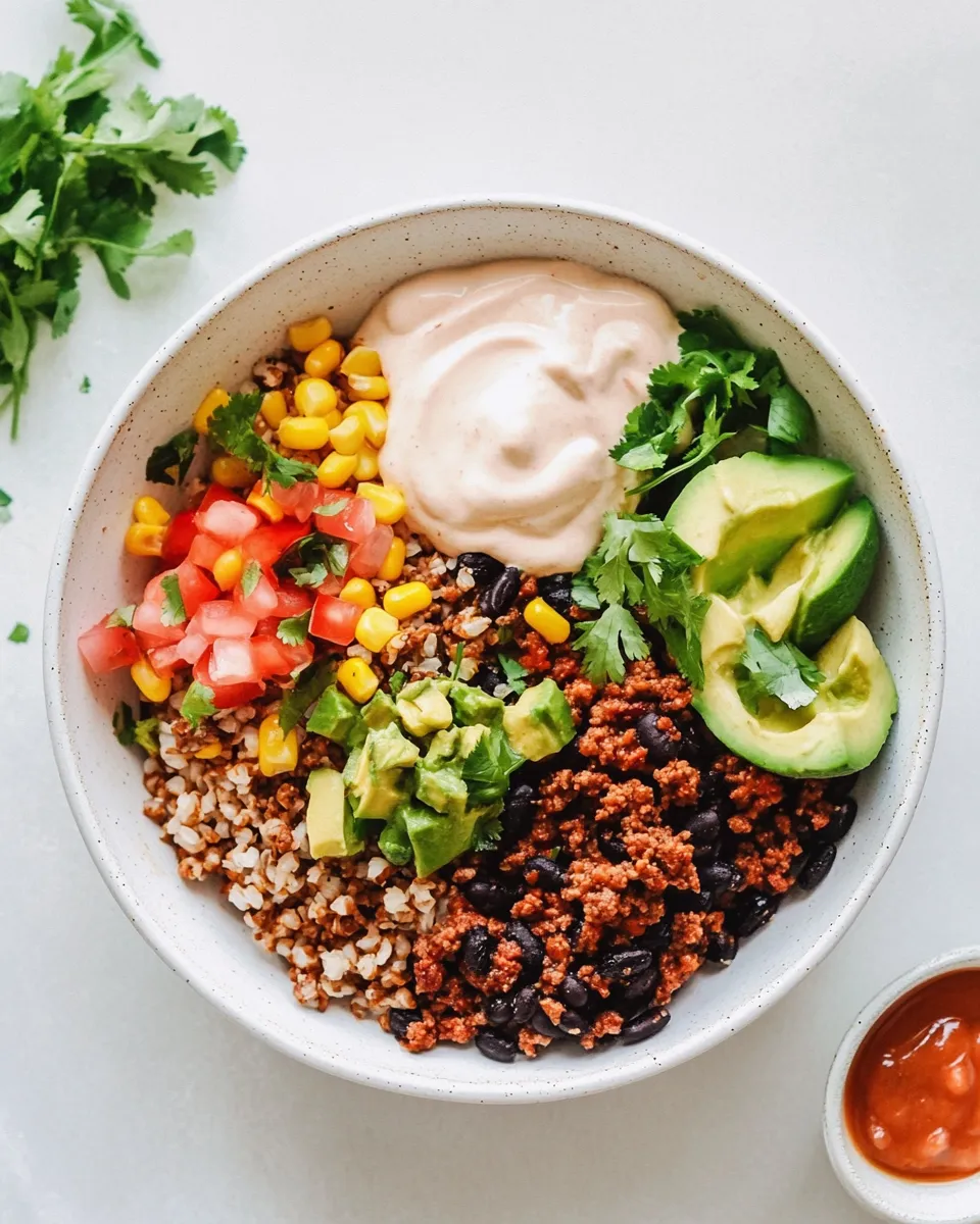 Delicious Ground Beef Taco Bowl dish photo