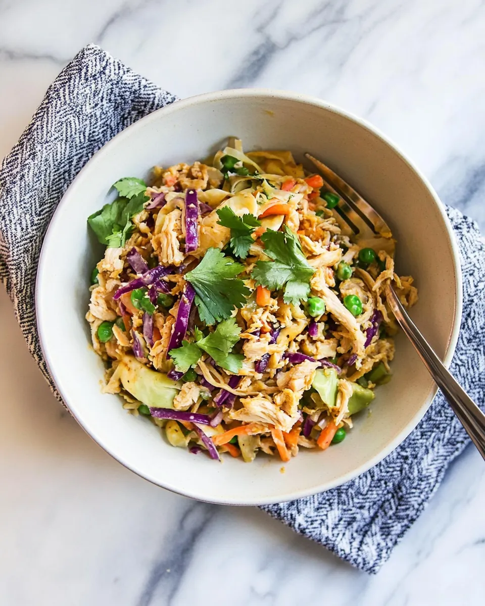 Easy Ground Chicken Egg Roll Bowl photo