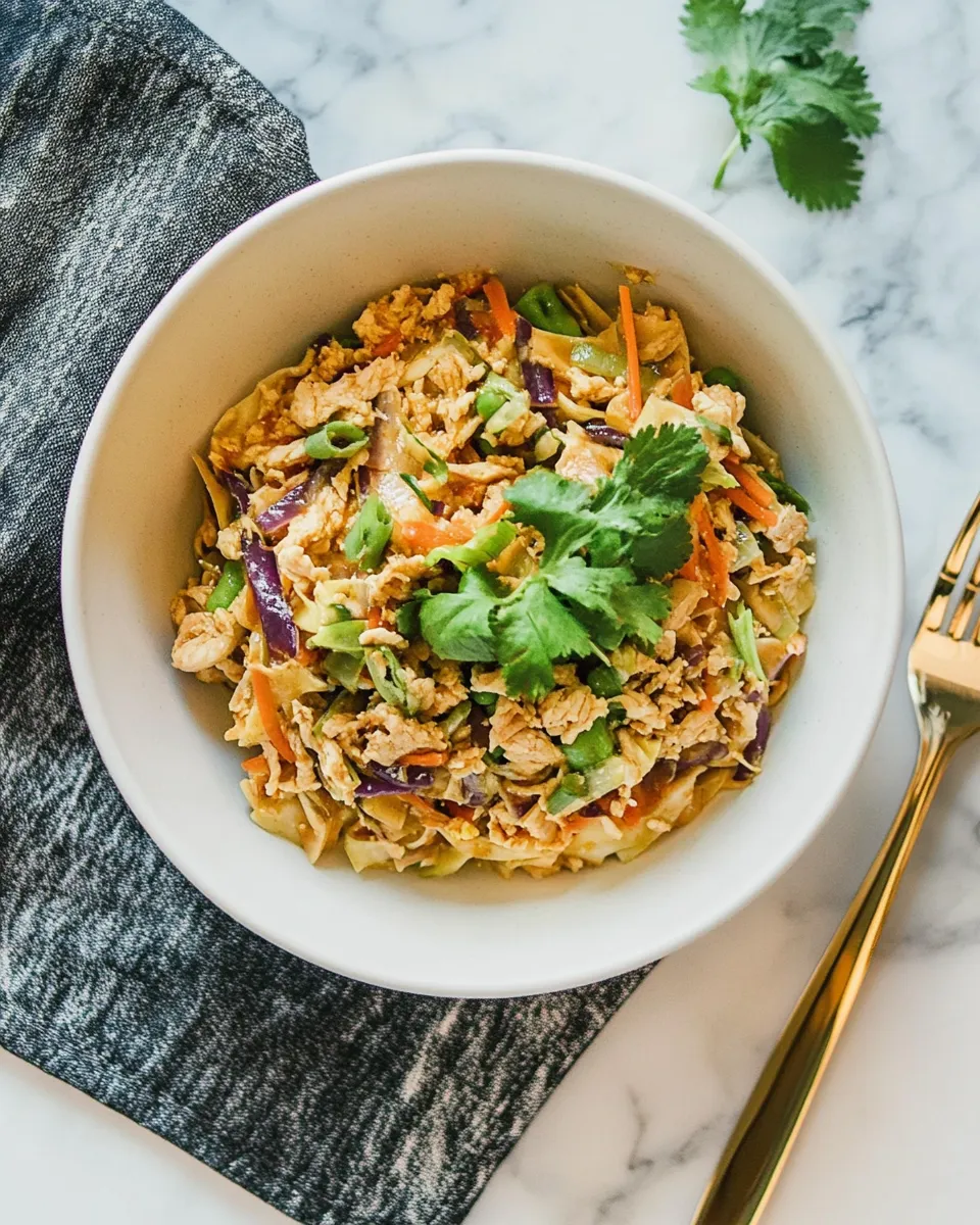 Healthy Ground Chicken Egg Roll Bowl image