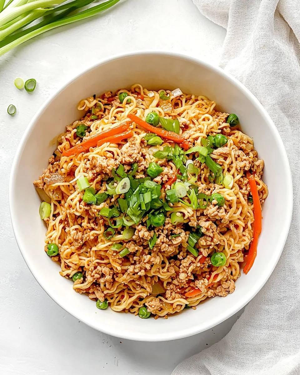 Classic Ground Chicken Ramen Stir Fry image