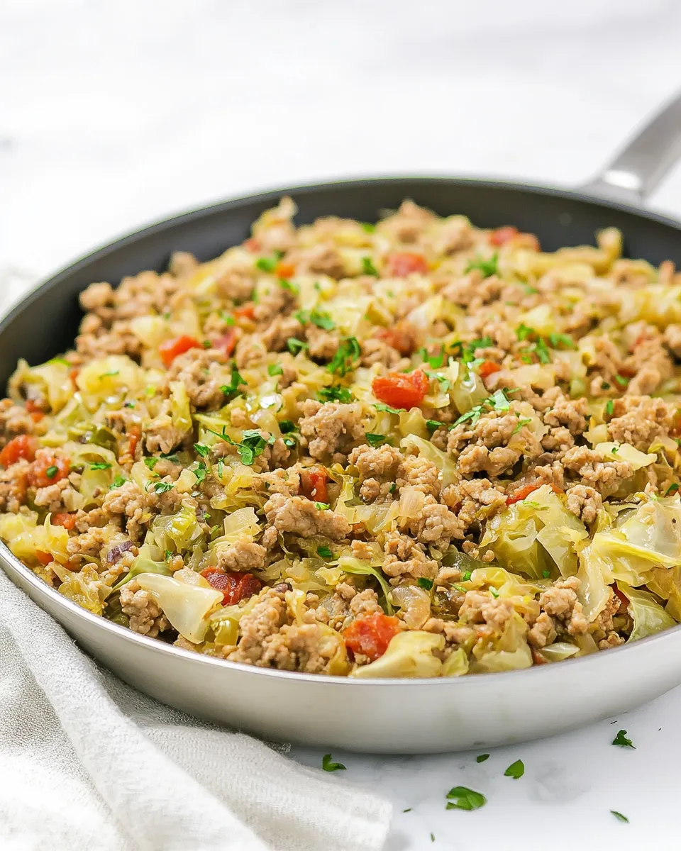 Easy Ground Turkey Cabbage Skillet photo