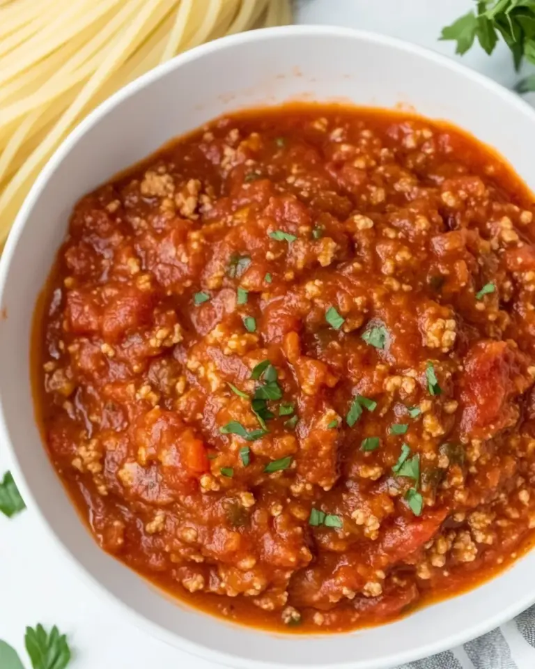 Homemade Ground Turkey Spaghetti Sauce photo