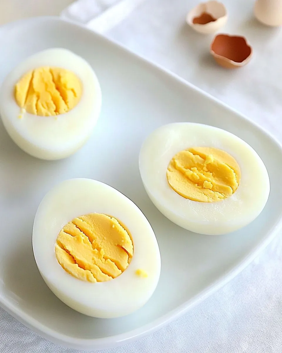 Delicious Hard Boiled Eggs plate image
