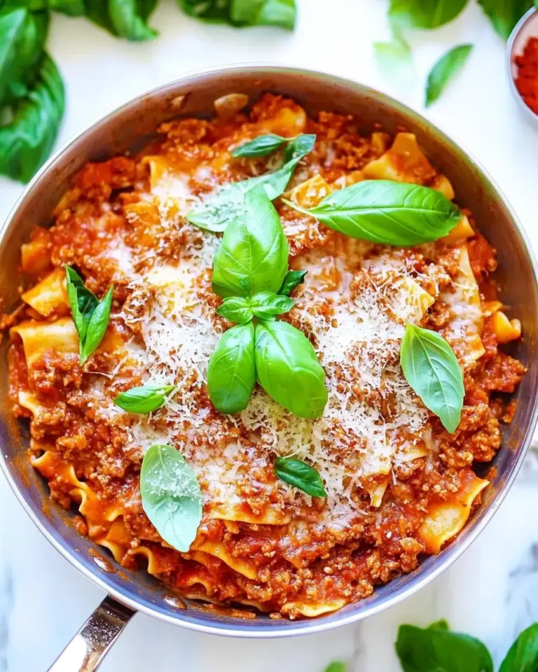 Homemade Healthier 20-Minute Skillet Lasagna photo