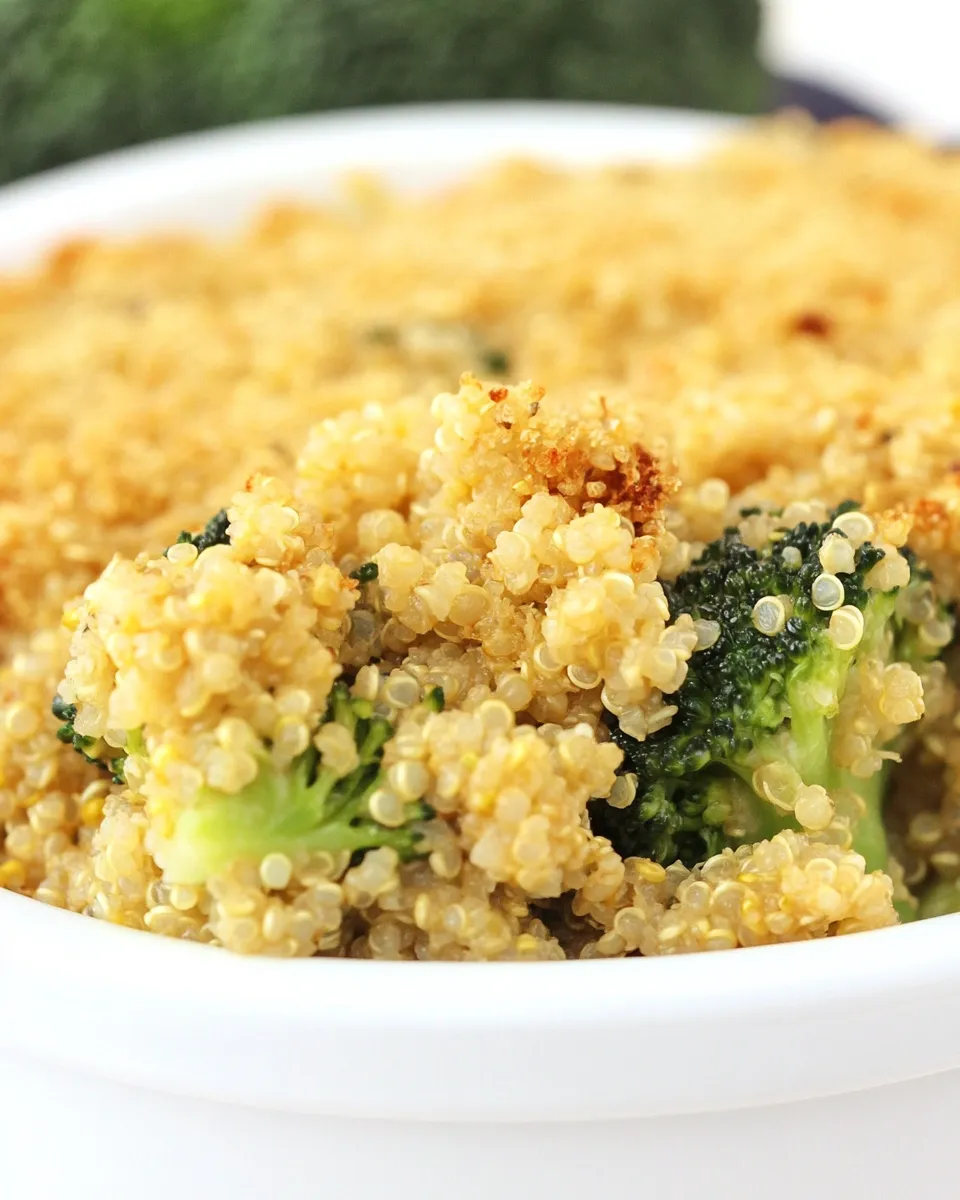 Homemade Healthy Broccoli Quinoa Casserole (Vegan) recipe photo