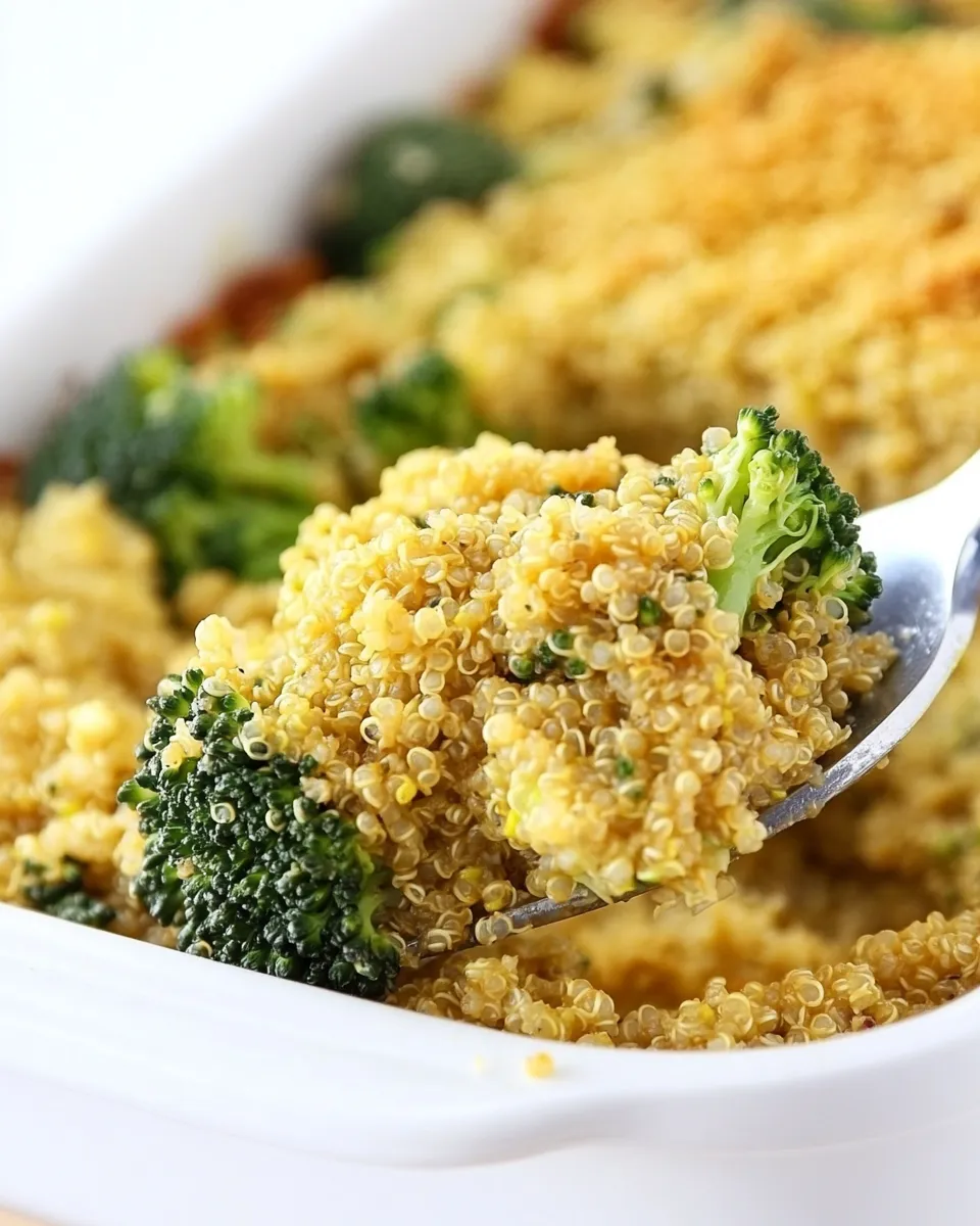 Classic Healthy Broccoli Quinoa Casserole (Vegan) dish photo