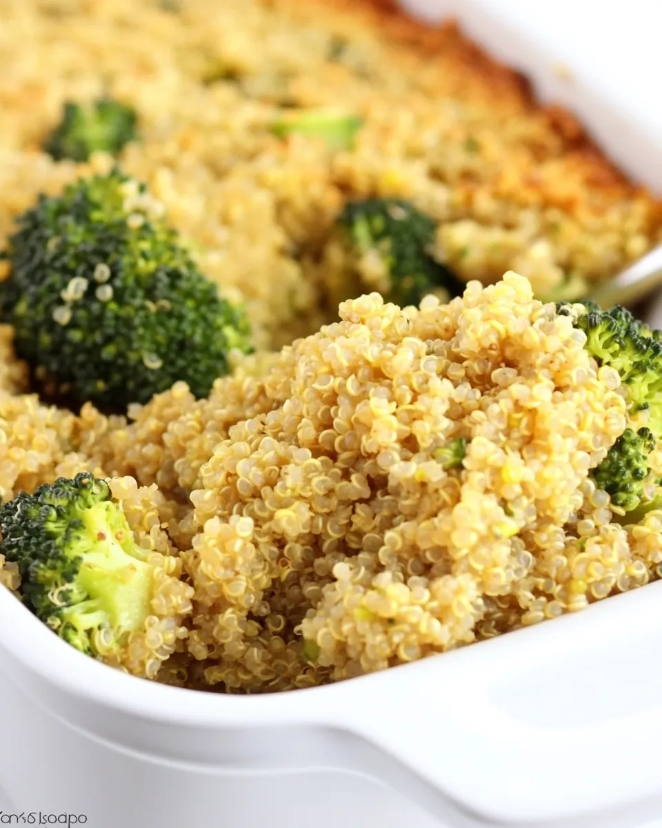 Delicious Healthy Broccoli Quinoa Casserole (Vegan) plate image