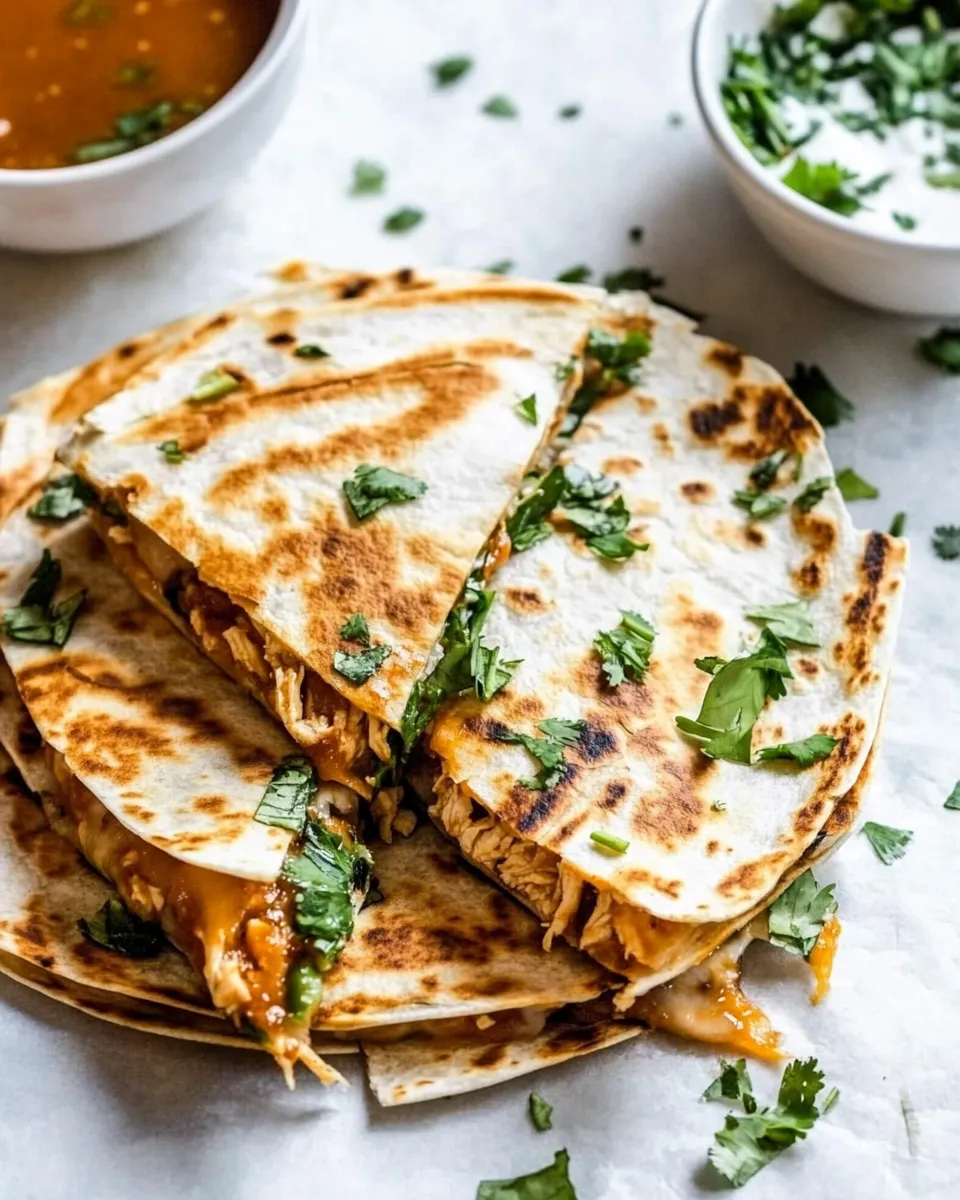 Delicious Healthy Chicken Quesadilla image