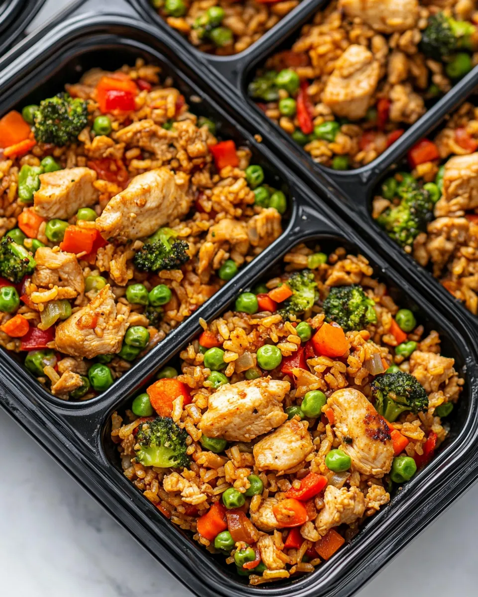 Homemade Healthy Chicken & Veggie Fried Rice Meal-Prep recipe photo