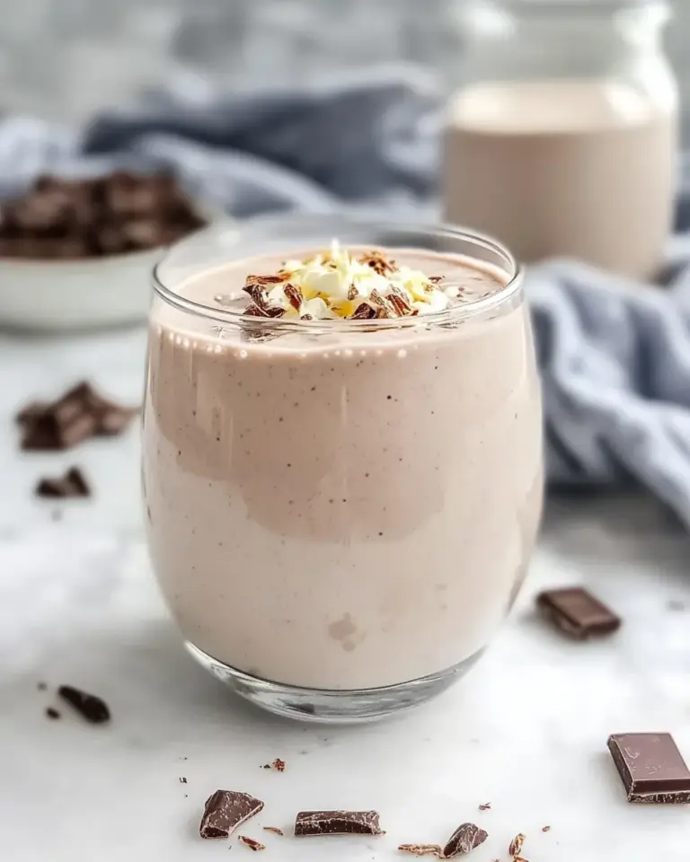 Homemade Healthy Chocolate Protein Smoothie photo
