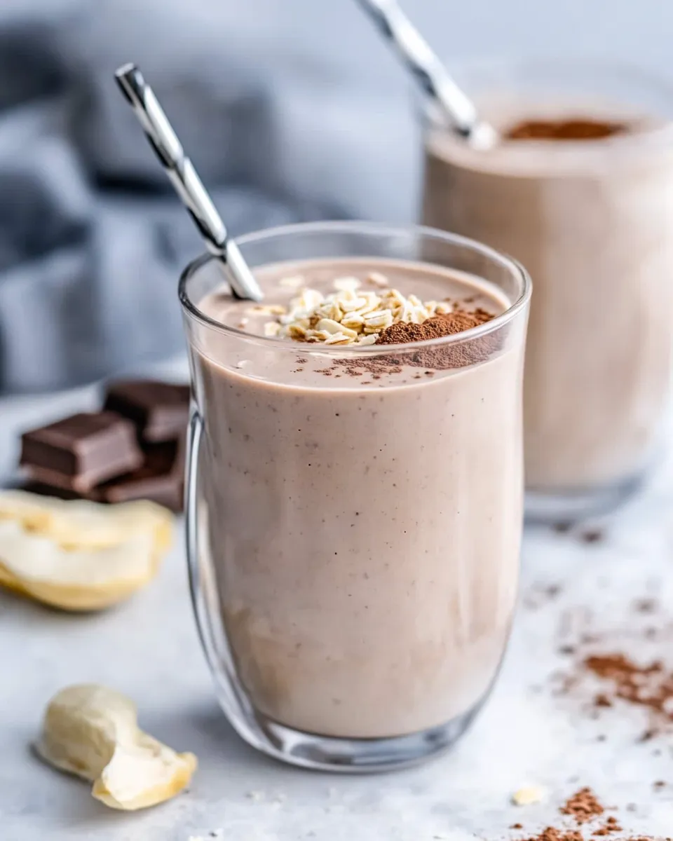 Classic Healthy Chocolate Protein Smoothie recipe image