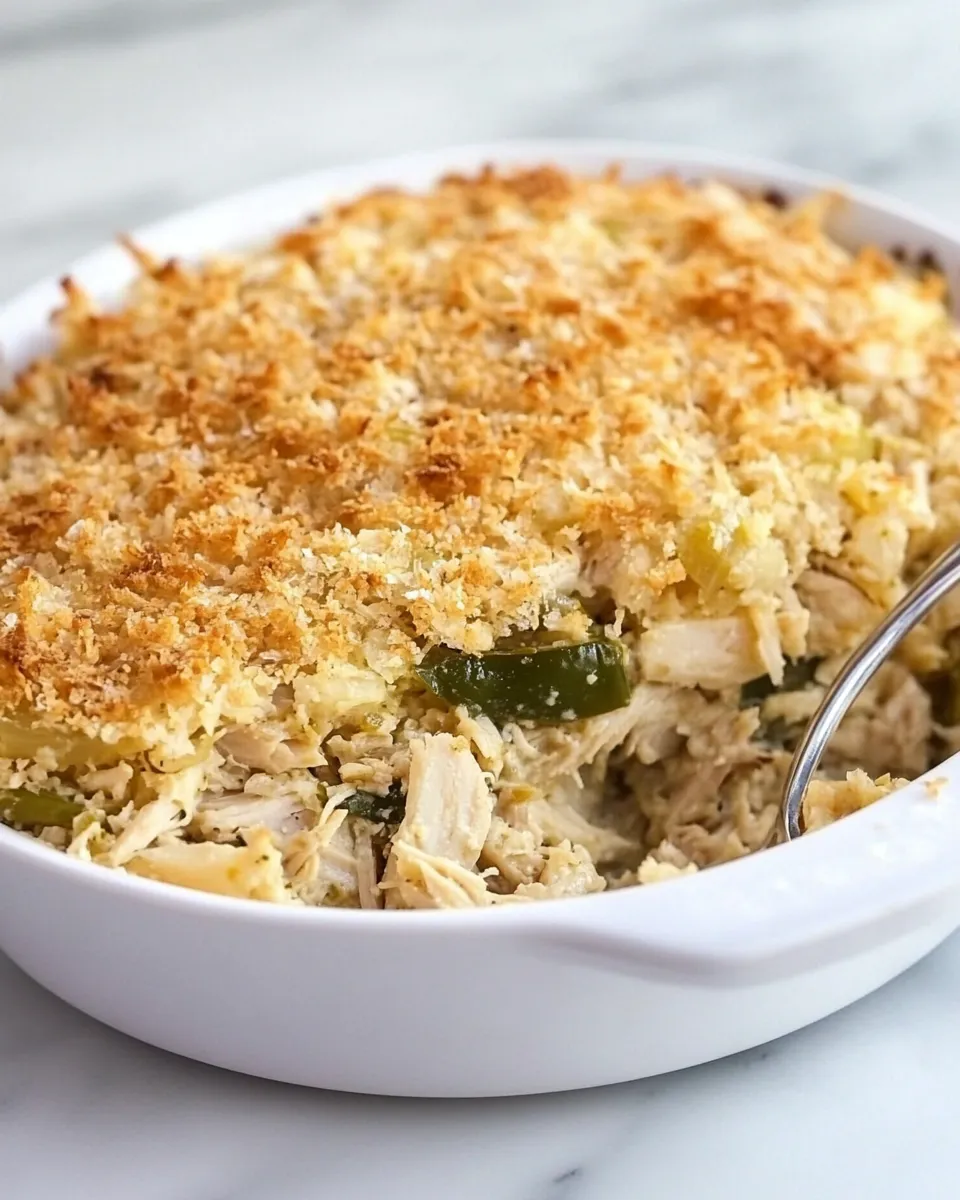 Delicious Healthy Jalapeno Tuna Casserole plate image