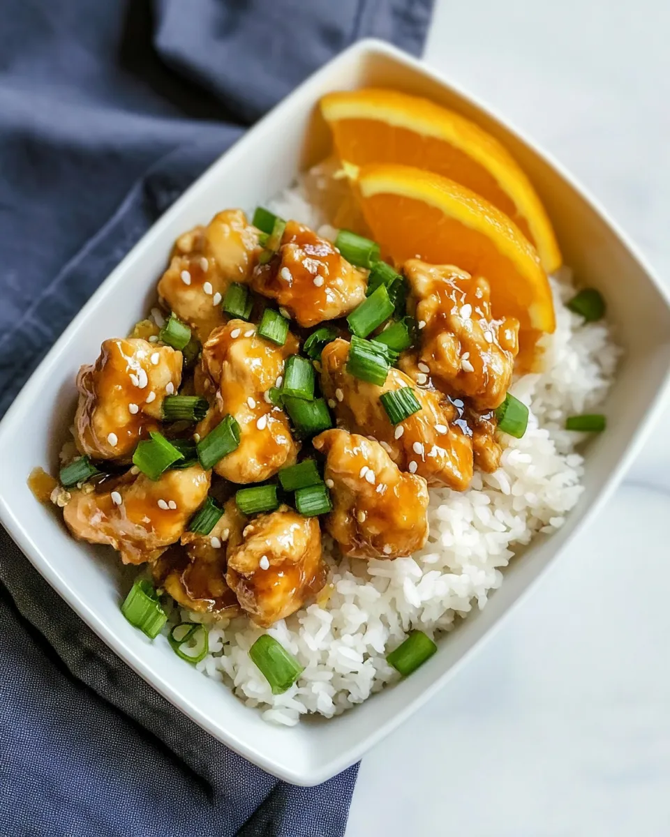 Homemade Healthy Orange Chicken photo