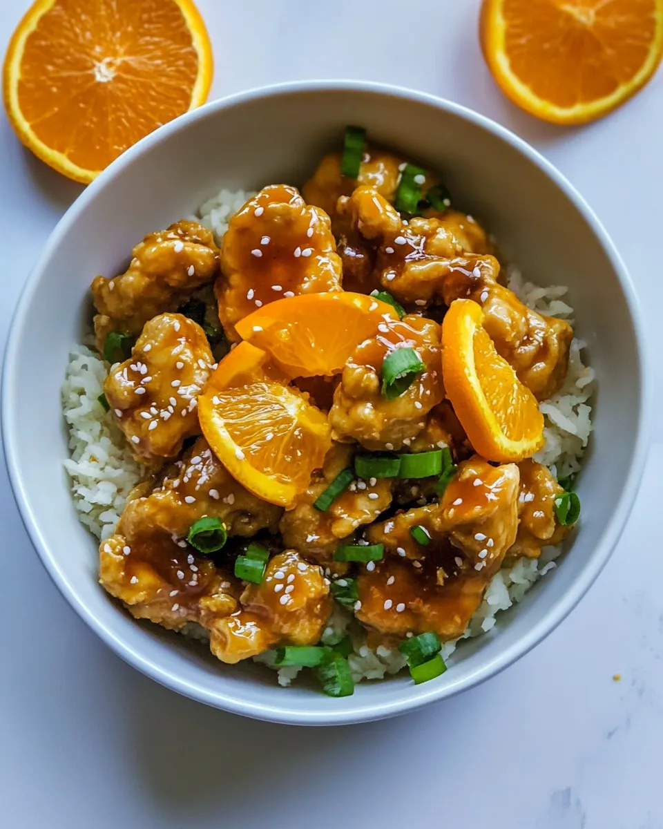 Classic Healthy Orange Chicken image