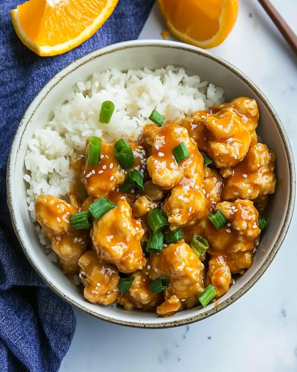 Delicious Healthy Orange Chicken dish photo