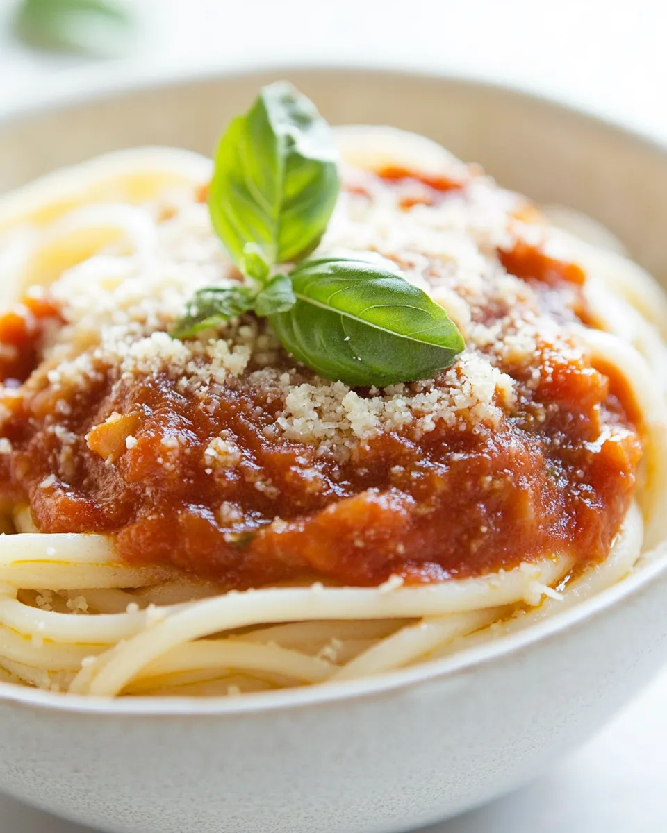 Classic Hearts of Palm Linguini and Legendary Spaghetti Sauce Bowls Recipe image