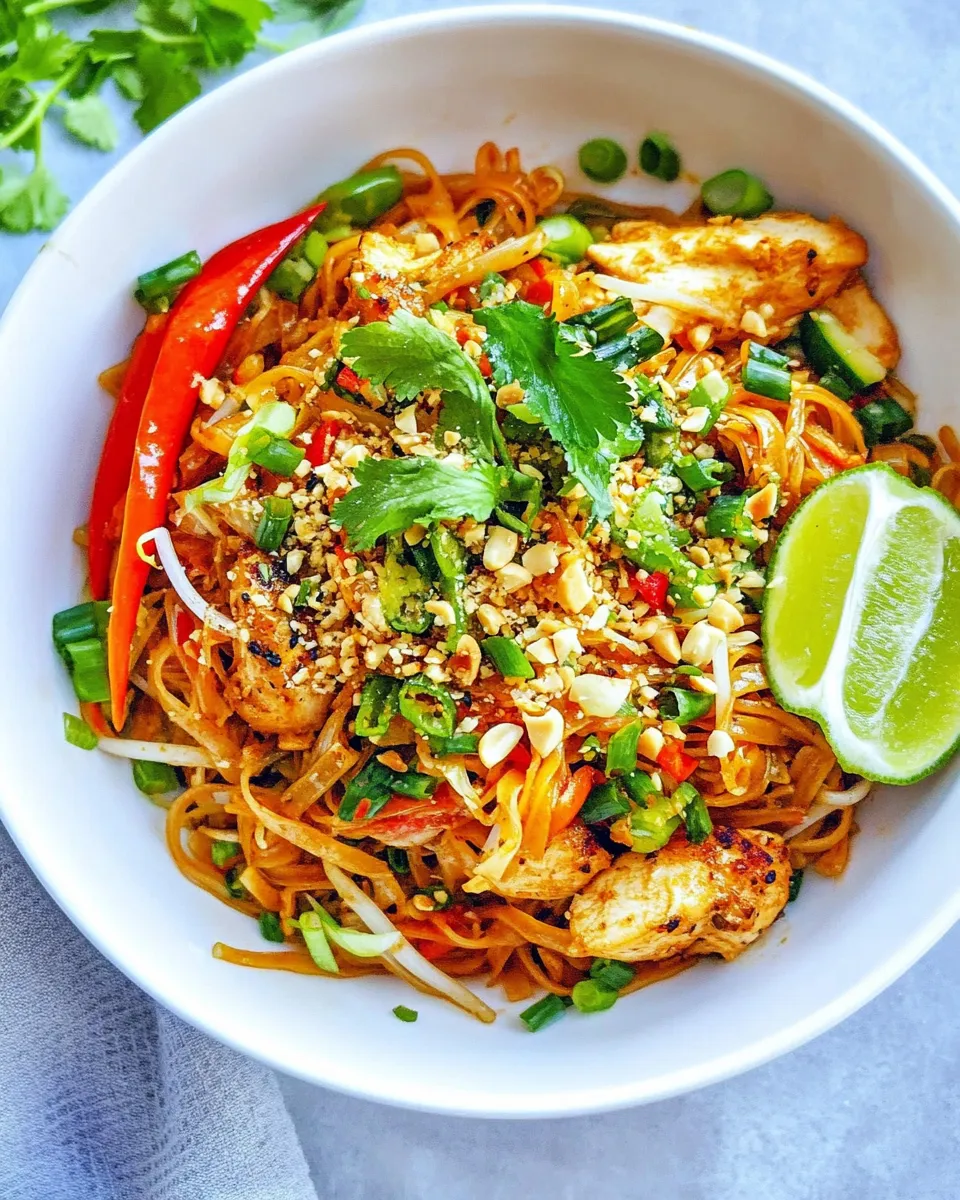 Classic Homemade Pad Thai (Chicken) image