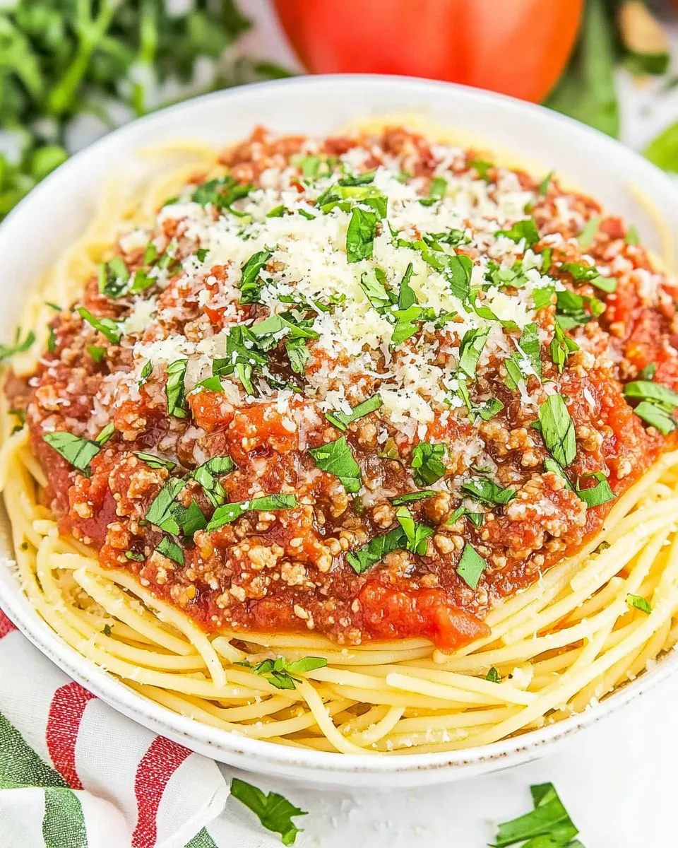 Delicious Homemade Spaghetti Meat Sauce: Family Favorite image