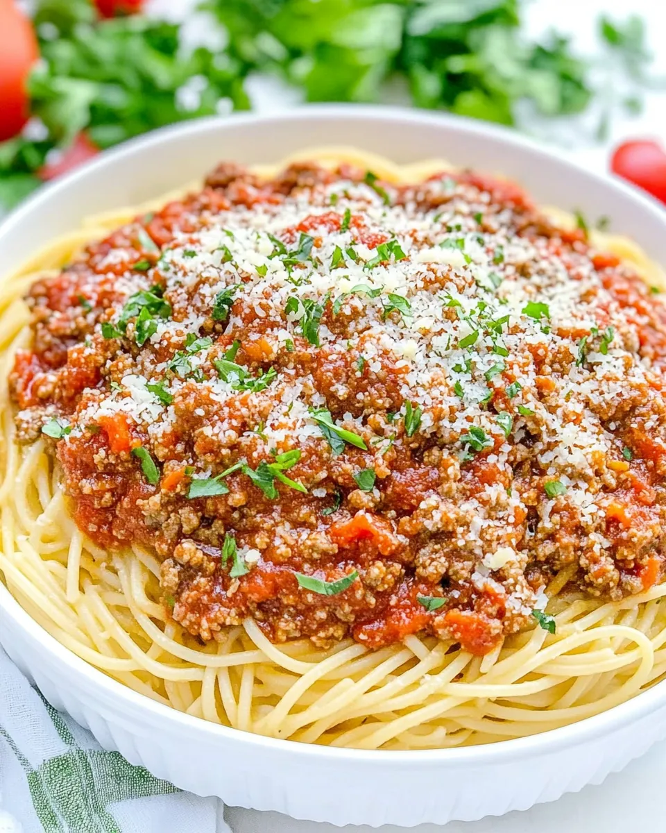 Classic Homemade Spaghetti Meat Sauce: Family Favorite recipe photo