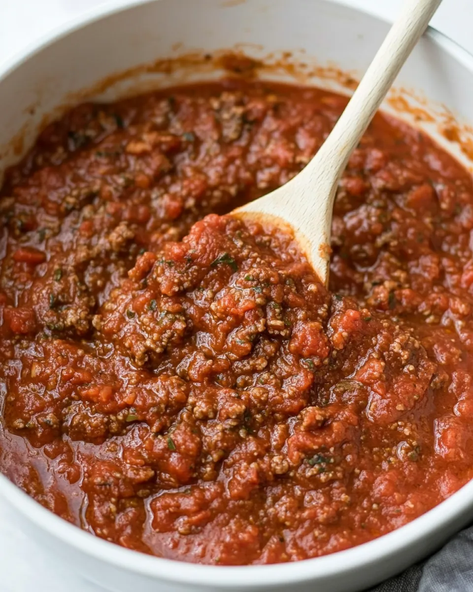 Fresh Homemade Spaghetti Sauce dish photo