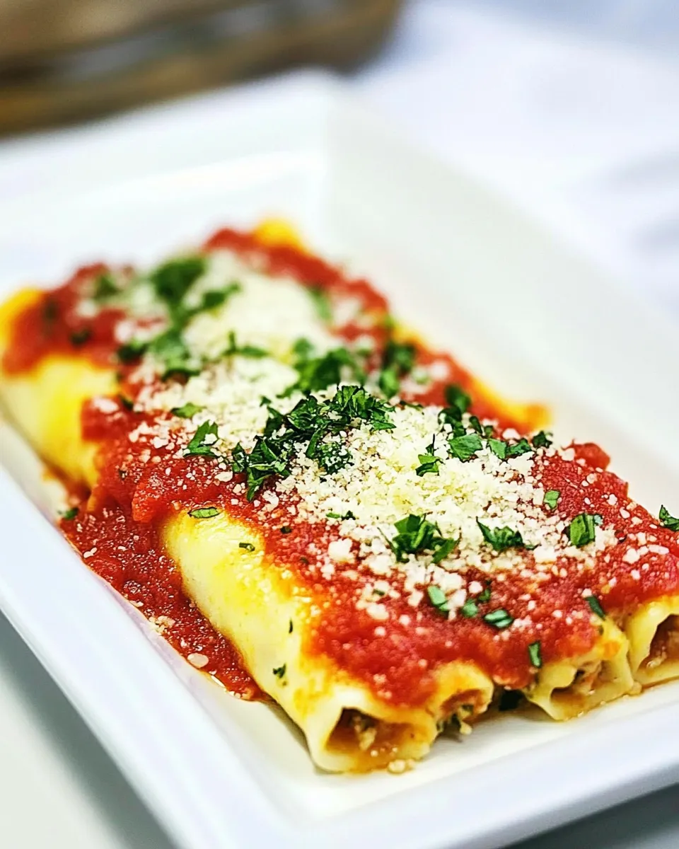 Savory Homemade Stuffed Manicotti recipe image