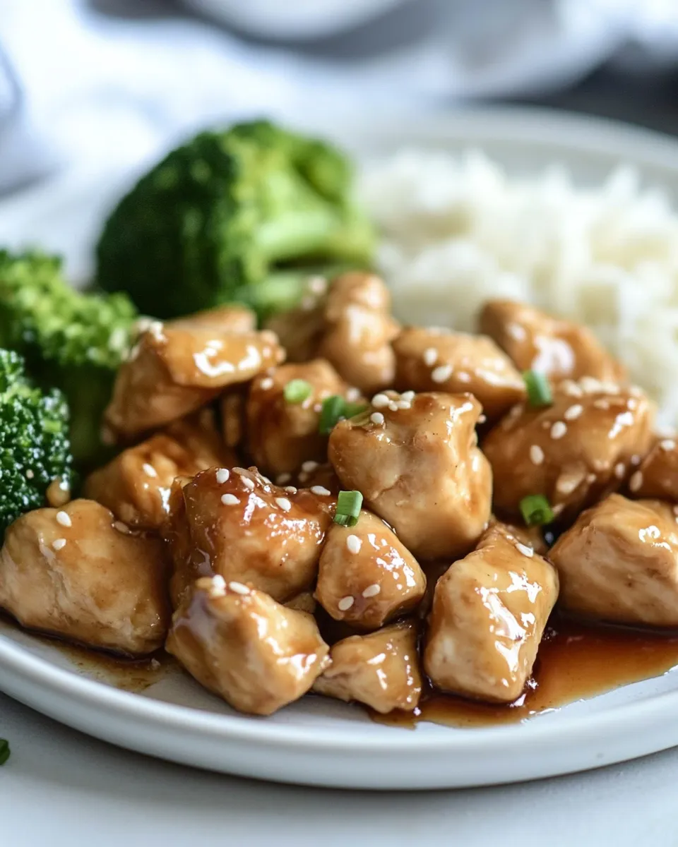 Quick Homemade Teriyaki Chicken shot