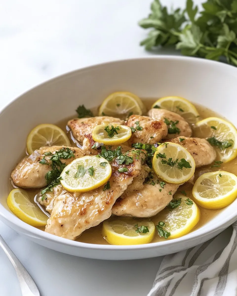 Delicious Honey-Lemon Chicken shot