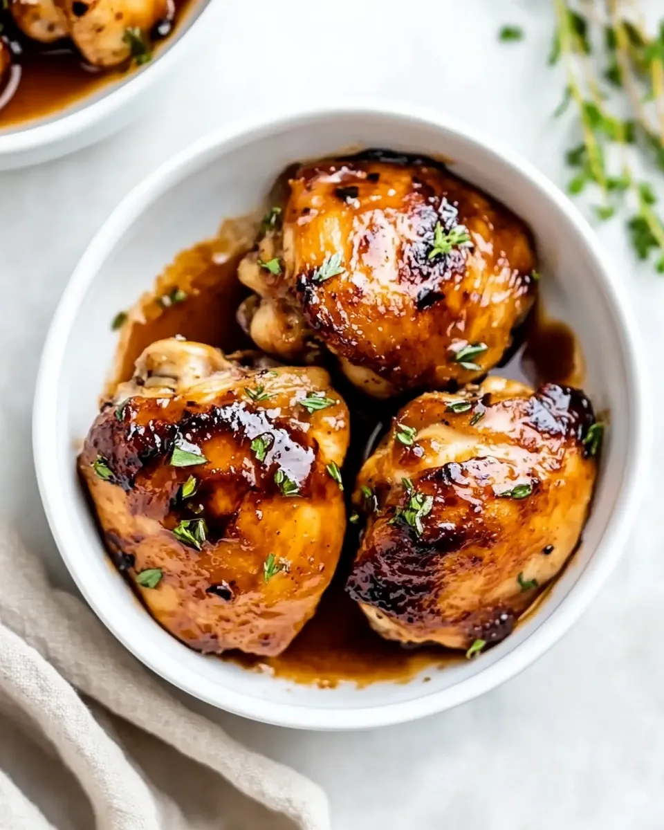 Easy Honey Balsamic Chicken Thighs photo