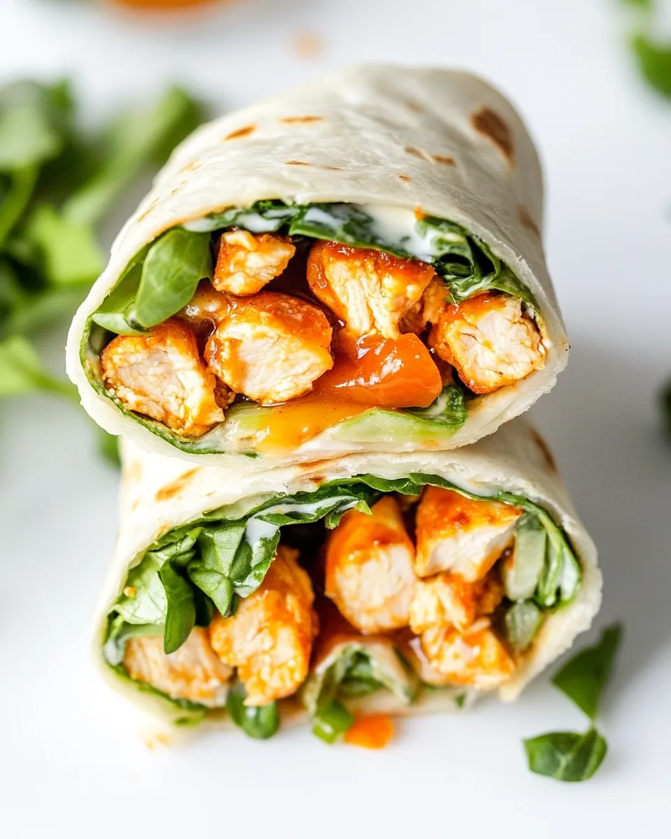 Classic Honey Buffalo Chicken Wraps image
