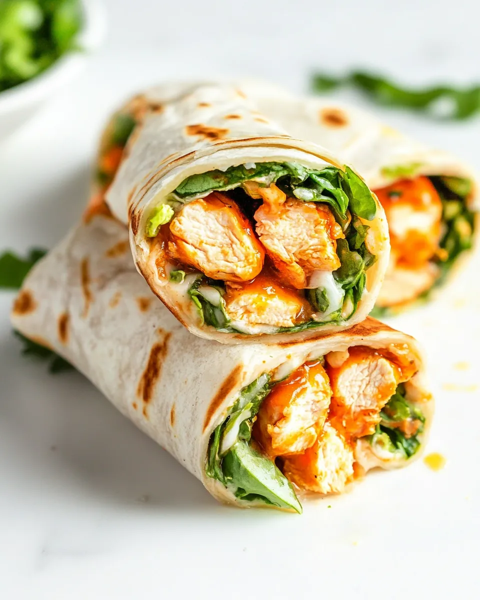 Delicious Honey Buffalo Chicken Wraps dish photo