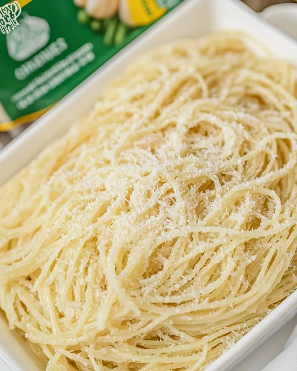 Delicious Honey Garlic Angel Hair shot
