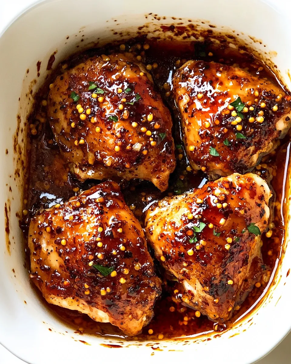 Homemade Honey Garlic Chicken Thighs recipe photo