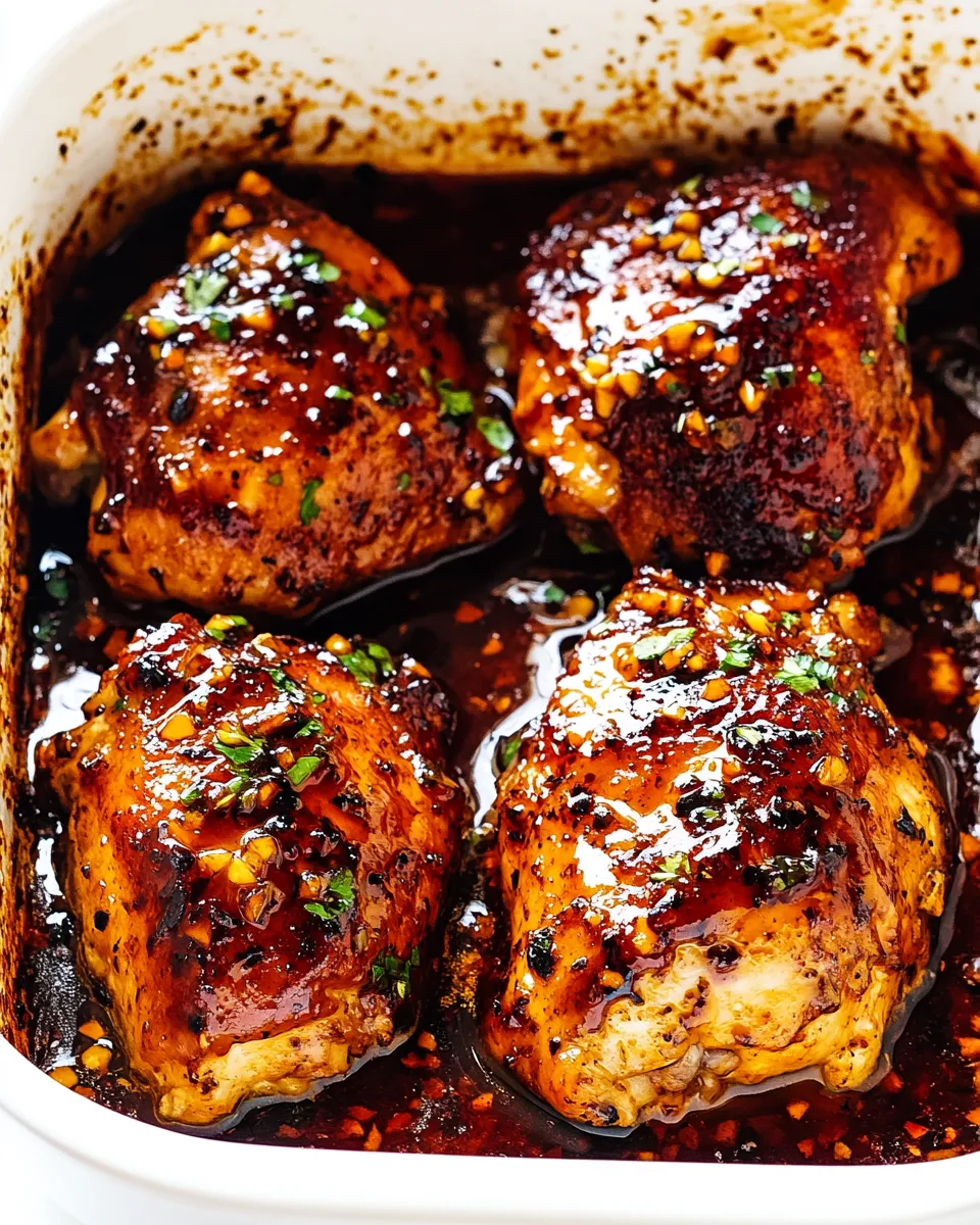 Best Honey Garlic Chicken Thighs dish photo