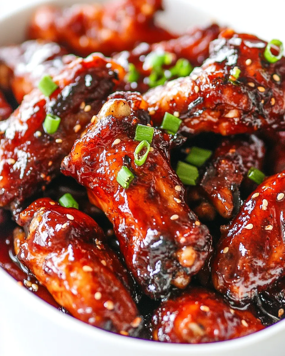 Easy Honey Garlic Chicken Wings recipe image